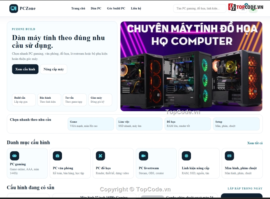 website bán máy tính,bán website,web máy tính